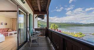Zimmer vom Romantik SPA Hotel Seefischer mit Ausblick
